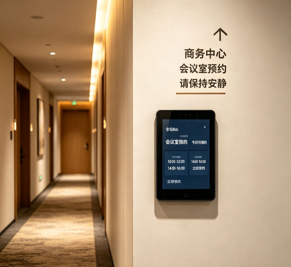 蓝速科技|8 寸会议预约屏,内敛庄重场景首选会议室电子门牌(图3) 蓝速科技|8 寸会议预约屏,内敛庄重场景首选会议室电子门牌(图3)