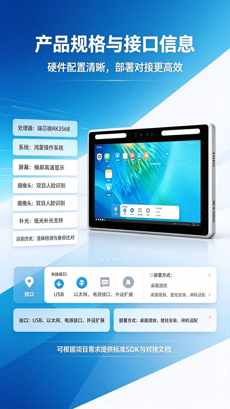 鸿蒙系统人脸识别一体机(图5)