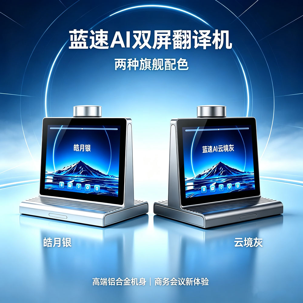 蓝速科技｜外贸企业翻译机选型：手持还是台式双屏