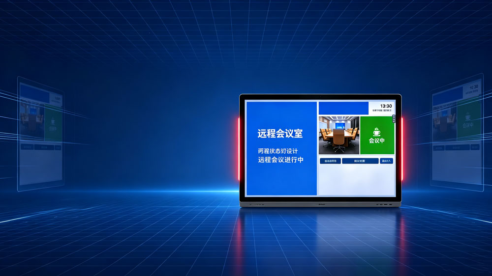 蓝速科技｜会议室预约电子门牌屏，适配政企批量标准化部署