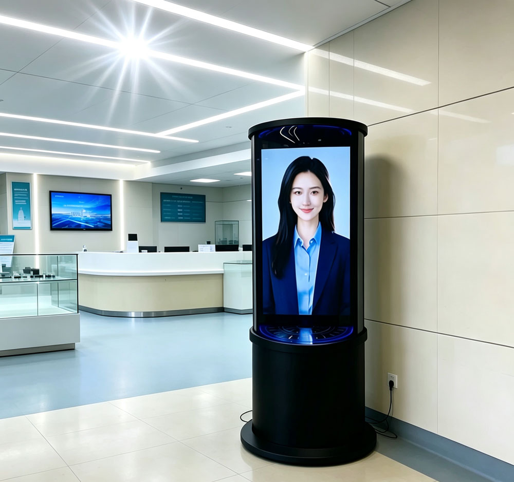 蓝速科技丨43寸3D全息舱 AI 数字人一体机兼顾性价比与视觉观感(图1)