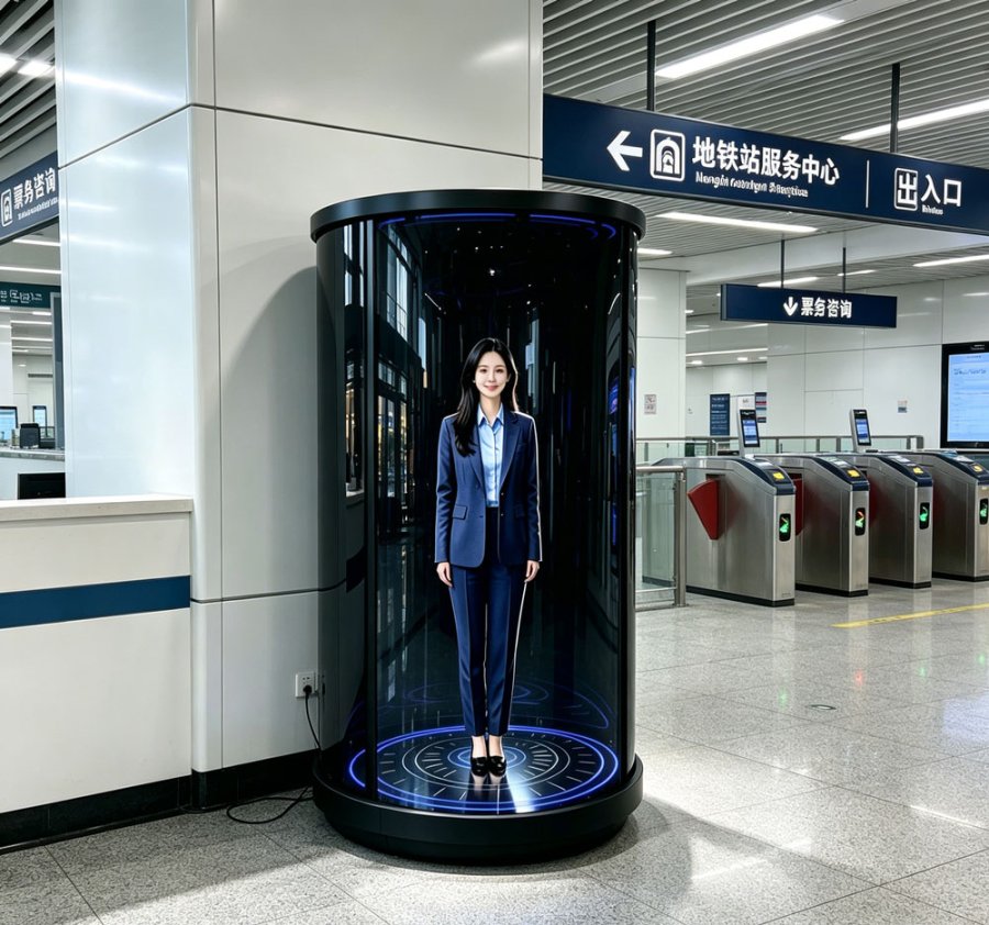 蓝速科技｜AI数字人化解访客咨询尴尬提升展厅转化(图2)