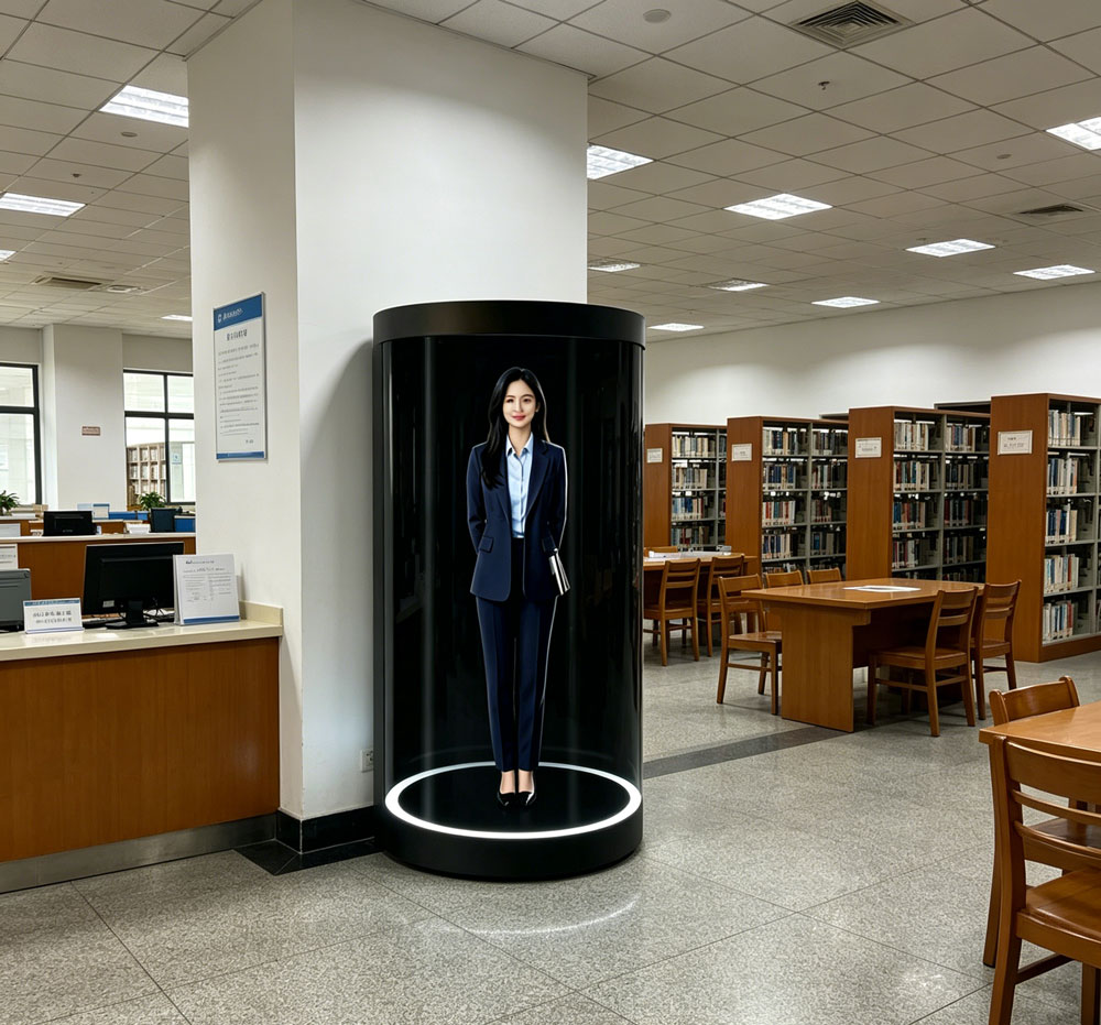 蓝速科技丨3D全息舱一体机,高端写实裸眼3D数字人适配全场景(图1) 蓝速科技丨3D全息舱一体机,高端写实裸眼3D数字人适配全场景(图1)